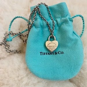 Tiffany & Co. Sterling Silver Heart Tag Necklace
